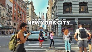 NEW YORK CITY TRAVEL 67 - WALKING TOUR MANHATTAN Little Italy Nolita Lafayette SoHo Broadway 4K