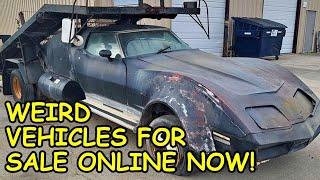 WEIRD VEHICLES WEDNESDAY The Oddest Vehicles for Sale Online Now -  Links Below to the Actual Ads