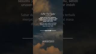 Story Terbaru  SABAR DAN SYUKUR #storywa #shorts #shortsvideo