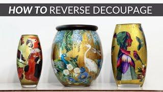How to Reverse Decoupage  Joy Bell Art