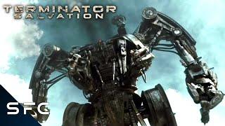 Terminator Salvation  The Harvester Attacks  Full Scene  2009 Movie
