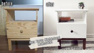 Ikea Tarva Nightstand Makeover  super simple and affordable diy