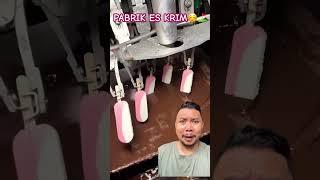 SENENGNYA LIHAT PABRIK PEMBUATAN ES KRIM?? #shortsfeed #shorts #funnyvideo #icecream