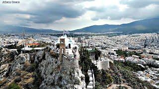 Athens Greece - Drone 4K