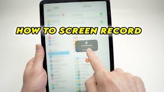 iPad Air 6 2024 How to Screen Record With Audio