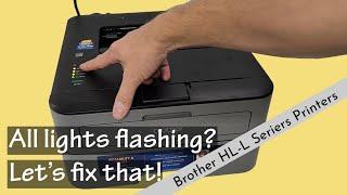 All LED Lights Flashing Problem Fix on Brother HL Laser Printers HL-L2320D