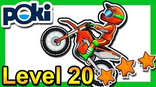 Moto X3M Bike Race Game Level 20 3 Stars Poki.com