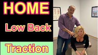 FAST RELIEF of disc and sciatic symptoms with LOWER BACK Home TRACTION