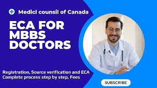 How to get a Canada PR as a MBBS doctor  Step By Step ECA for doctors  Medical council of Canada