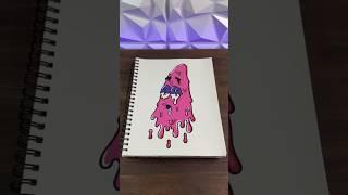 Drawing Patrick Using Posca Markers #shorts #art