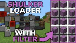 SHULKER BOX LOADER WITH ITEM FILTER MINECRAFT 1.21 - 1 WIDE TILEABLE - TUTORIAL