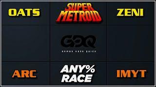 SGDQ 2024  Super Metroid Any% Race  Oats vs Zeni vs ARealCutie vs Imyt