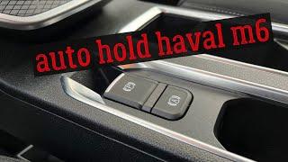 Электронный ручник и функция автохолд на HAVAL M6  auto hold