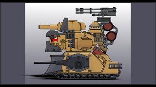 How To Draw Polish Monster Tank Upgrade 2.0  HomeAnimations - Cartoons About Tanks