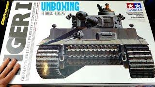 TAMIYA 116 TIGER 1 RC Tank BOVINGTON TIGER Build Series Video 1 - UNBOXING