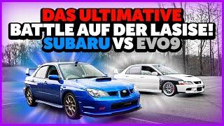 JP Performance - DAS ULTIMATIVE BATTLE  Subaru WRX STI VS Evo 9