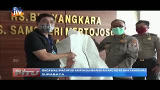 Pojok 7 Bacawali Surabaya Machfud Arifin Sumbangkan APD Ke RS Bhayangkara 08 Mei 2020