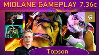 ⭐ 7.36c Topson Alchemist KDA - 26 KP - 61% Mid Gameplay - Dota 2 Top MMR