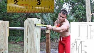 DIY Pull-up bar Parallel bar MEASUREMENTS and SIZE