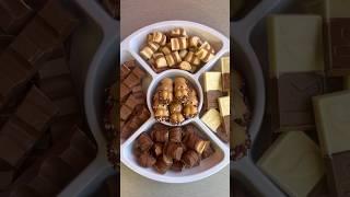 ASMR Kinder Platter  Which one’s your favorite? #kinder #bueno #kinderegg #shorts #asmr