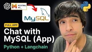 Chat with MySQL Database using GPT-4 and Mistral AI  Python GUI App