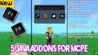 5 Java Addons for Mcpe  1.19+