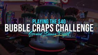 Playing the $40 LOW ROLLER Bubble Craps Challenge