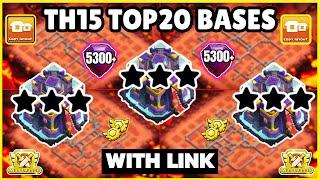  TOP 20 WORLD BEST TH15 WarFarm Base With Link  Th15 Cwl Base With Link  Th15 Best Base  2024