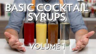 How to make Cocktail Syrups Simple Ginger Honey and Raspberry Vol. 1