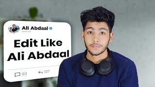 How to Edit Like Ali Abdaal in after effects