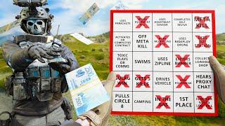 Playing WARZONE BINGO For REAL PRIZE MONEY