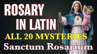 Rosary In Latin 20 Mysteries ︎ Sanctum Rosarium