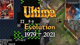 Evolution of Ultima 1979 - 2021 Ultima main series comparison history - retro RPG PC DOS Apple