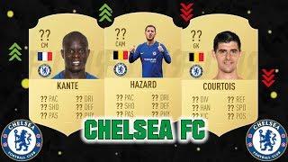 FIFA 19  CHELSEA FC PLAYER RATINGS  FT. HAZARD KANTE COURTOIS... etc