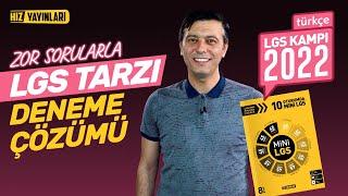 DENEMEDEN LGS’YE GİRME 8. Sınıf Türkçe Deneme Çözümü LGS 2022 Tarzı Zor Sorular