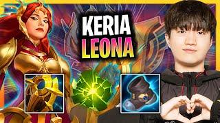 KERIA CRAZY GAME WITH LEONA  T1 Keria Plays Leona Support vs Alistar  Season 2024