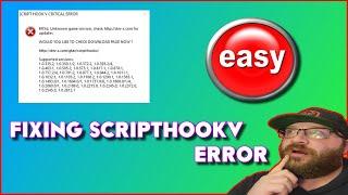 ScripthookV Critical Error Fix  2023  Easy to Do  #lspdfr  #gtav