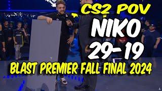 CS2 POV  G2 NiKo 2919 vs Vitality Mirage @ BLAST Premier Fall Final 2024