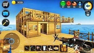 Ocean Survival Abandoned Island - I Built A Two-Storey House - Android Gameplay