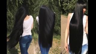 10 Minutes Beautiful Dark Silky Long Hair Play