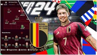 Recreate Tedescos Belgium EURO 2024 Tactics  EA FC 24