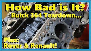 Teardown Time 1959 Buick Engine Underway... Also Rover 3-Litre Update and Tires for the R5