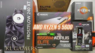 AMD Ryzen 5 5600 GIGABYTE B550M AORUS ELITE GT1030 ID-Cooling FROSTFLOW 240 XT