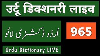 Urdu Dictionary - 965 - LIVE