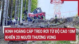 Kinh hoàng cáp treo rơi từ độ cao 10m khiến 20 người thương vong