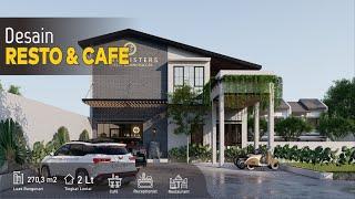 Desain Resto & Cafe konsep industrial