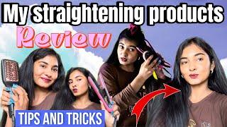 HOW TO DO STRAIGHTENING ️  WHAT PRODUCTS I USE   Lin in description  #hinanbargale