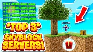 TOP 3 SKYBLOCK SERVERS *2024 EDITION*  Minecraft SkyBlock  1.8 - 1.20.4+ Servers  Java & Bedrock