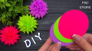 How to make EASY Paper Flowers DIY 3D Origami Flowers