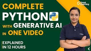 Python Tutorial with Gen AI for 2024  Python for Beginners  Python full course